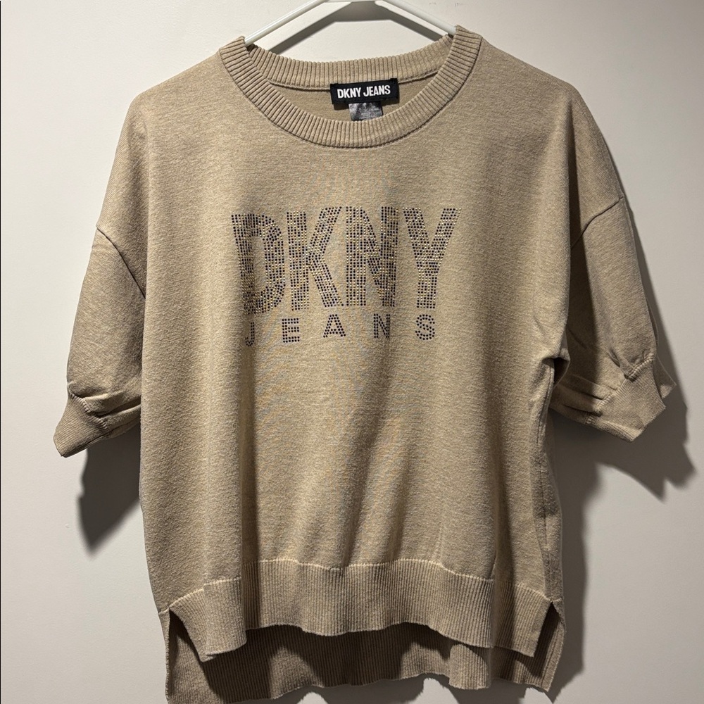 DKNY Jeans Leopard Logo Sweater